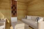 Petit Chalet de Jardin moderne "Fargo C" 12m² | 44mm – Image 2