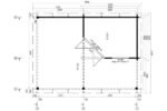 Petit Abri de Jardin Avec Terrasse « Remo-3 » 6m² | 4 x 6 m | 44mm – Image 3