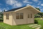 Abri de jardin avec auvent « Nora D » 9m² | 44mm – Image 2