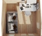 Chalet bois « Mini Garden Office 1 » 9m² | 44mm – Image 3