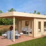 Abri de jardin toit plat « Lucas B » 8,5m² | 44mm