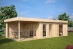 Abri de jardin pool house « Lucas D » 9m² | 44mm – Image 3