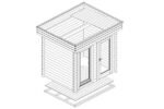 Chalet en bois 5m2 « Bob Office » | 3x2m | 44mm – Image 5