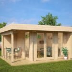 Atelier toit plat « Mini Garden Office 2 » 9m² | 44mm