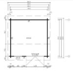 Bureau de jardin en kit « Nora D » 8,5m² | 44mm – Image 4