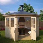 Abri barbecue style kota grill « Festival 8 » 9,5m² | 21mm