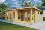 Bureau de jardin en kit « Nora D » 8,5m² | 44mm