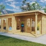 Bureau de jardin en kit « Nora D » 8,5m² | 44mm
