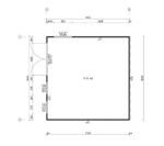 Abri de jardin moderne « Olivia » 14m² | 44mm – Image 2
