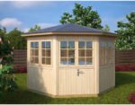 Pavillon de jardin kiosque bois « Festival 9 » 9,5m² | 21mm