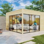 Abri de jardin design « Olivia Alu » 14m² | 44mm