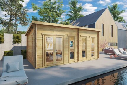 Petit Chalet de jardin "Liam" 16m² | 44mm