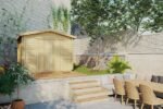 Abri de jardin bois de rangement »Nora F » 9m² | 44mm – Image 6
