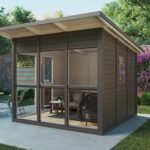 Petite véranda en Bois « Noah » 7m² | 3 x 3m | 21mm