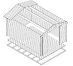 Abri de jardin de rangement en kit « Eva A » 12m² | 44mm – Image 4