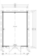 Abri de jardin de rangement en kit « Eva A » 12m² | 44mm – Image 2
