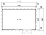 Petit Chalet de jardin "Ryan 1" 14m² | 44mm – Image 3