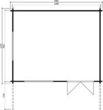 Abri de jardin « Hansa Karmen » 18m² | 58mm – Image 2