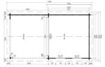 Abri de jardin avec auvent au sol « Nora E » 9m² | 44mm – Image 11