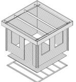 Bureau de jardin « Lucas C » 8,5m² | 44mm – Image 3