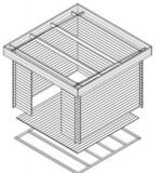 Remise de jardin « Lucas A » 9m² | 44mm – Image 4