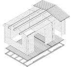 Abri de jardin « Super Fred » 15m² | 44mm – Image 2