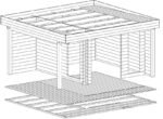 Abri de jardin "Mini Hansa Lounge" 9m² | 44mm – Image 12