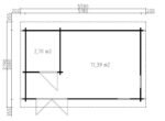 Petit Chalet de jardin "Mia 1" 15m² | 44mm – Image 2