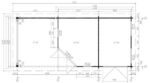 Chalet de jardin avec auvent « Paula » 12.5m² | 44mm – Image 5