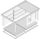 Pool house bois « Lucas E » 9m² | 44mm – Image 5