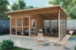 Abri bioclimatique en bois "Remo-2" - 8m² | Murs 44mmen bois "Remo-2" - 8m² | Murs 44mm – Image 5