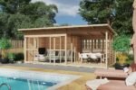 Pool house bois veranda en kit « Elias XL » 10m² | 21mm – Image 6