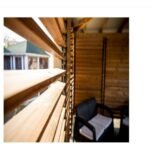 Pool House Blueterm en bois 12.32 m² - 2 parois ventelles et 2 comptoirs, Pose Sans – Image 4