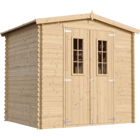 139264492_1 Timbela – Abri de jardin en bois 4,33 m² – Dimensions L236 x l226 x H218 cm – Toit en contreplaqué résistant à l'eau – M369C – Image 1