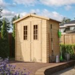 Timbela – Abri de jardin en bois 1,98 m² – Dimensions L196 x l136 x H218 cm – Toit en contreplaqué résistant à l'eau – M367C – Image 2