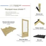 ABRI DE JARDIN bois traité 27mm, Essentiel, 2,6x2,1m, 6m2 – Image 3