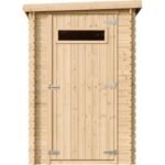 Timbela – Abri de jardin en bois M306A – Dimensions l239xL144xH198 cm – Surface 2,63 m² – Toit imperméable avec fenêtres en plexiglas – Image 4