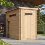 Timbela – Abri de jardin en bois M306A – Dimensions l239xL144xH198 cm – Surface 2,63 m² – Toit imperméable avec fenêtres en plexiglas – Image 2