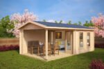 Abri de jardin avec auvent « Nora E » | 3 x 6 m – Image 6