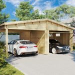 Carport garage 2 voitures « Hansa Deluxe G » | 6 x 7 m