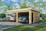 Carport garage toit plat « Hansa Deluxe H » | 6 x 7 m – Image 2