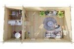 Chalet de jardin avec mezzanine « Sweden Q » | 7 x 4 m – Image 2