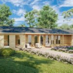 Maison en bois en kit « Holiday L » | 18 x 7 m