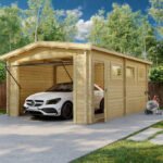 Garage en bois « Deluxe A » | 4 x 6 m