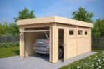 Garage en bois « Hansa Deluxe C » | 4 x 6 m – Image 2
