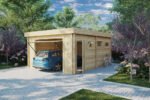Garage en bois « Hansa Deluxe D » | 5 x 6 m – Image 5