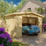 Grand garage en bois « Hansa Deluxe B » | 5 x 6 m