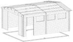 Grand garage en bois « Hansa Deluxe B » | 5 x 6 m – Image 6