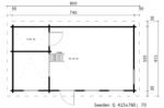 Chalet de jardin avec mezzanine « Sweden Q » | 7 x 4 m – Image 4