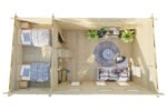 Chalet de jardin avec mezzanine « Sweden Q » | 7 x 4 m – Image 3